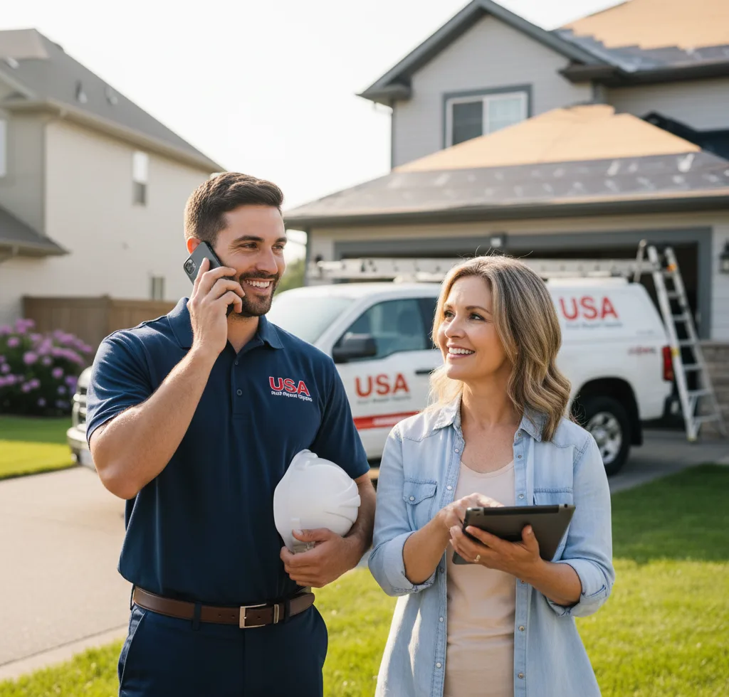 USA Roof Repair Experts customer support in Myerstown